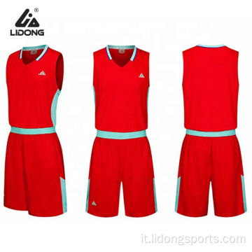 Stampa di uniformi di basket Abbigliamento con maglie personalizzate